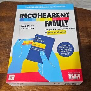 Incohearent Family Edition GAME Guess the Gibberish creators What do you Meme?